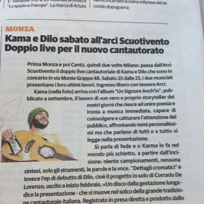 KAMA + DILO live | Scuotivento Monza